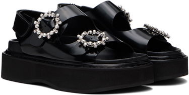 Doplnky Simone Rocha Simone Rocha Beaded Platform Sandals Čierna | SLD48 0740, 3