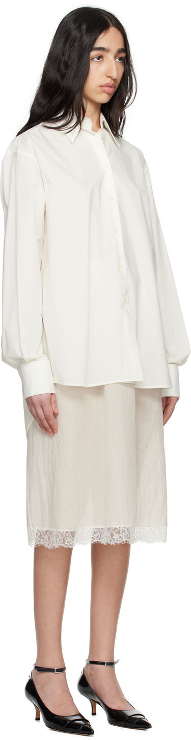 Košeľa Maison Margiela MM6 Maison Margiela Cotton Poplin & Voile Midi Dress Biela | S62DD0044 MTN076, 1