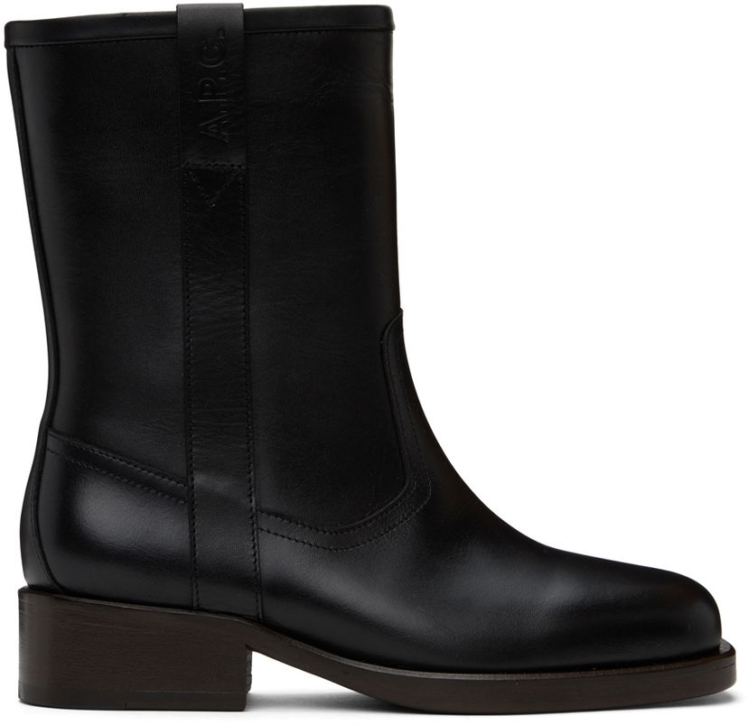 Oblečenie A.P.C. A.P.C. Héloïse Leather Boots Čierna | PXBAA-F54282