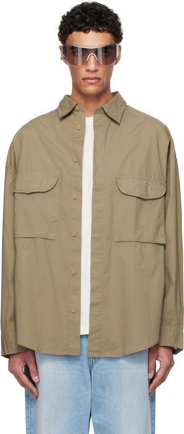 Košeľa Acne Studios Acne Studios Button-Up Shirt Hnedá | BB0608-, 0
