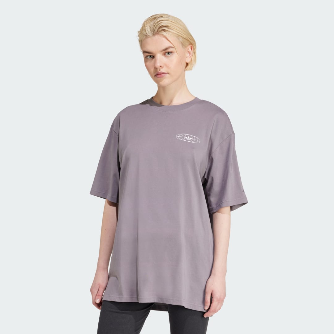 Tričko adidas Performance World Tour Graphic T-Shirt Fialová | IX7658, 0