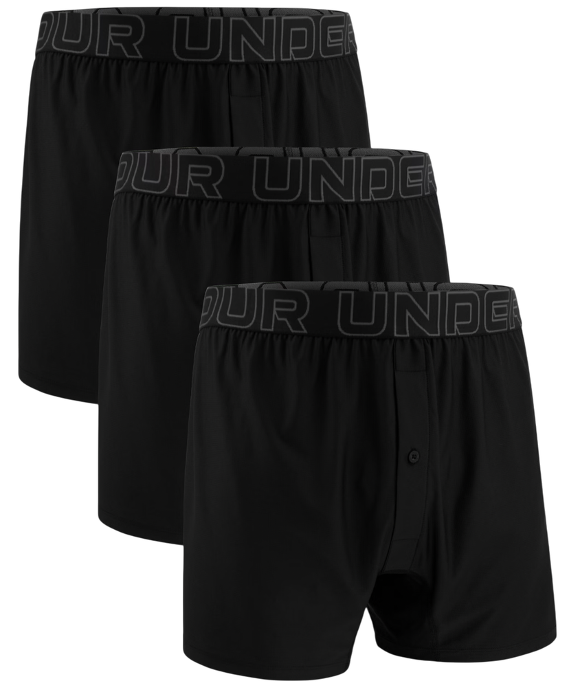 Boxerky Under Armour Under Armour Performance Tech Mesh Boxer Shorts (3-Pack) Čierna | 1390498-001