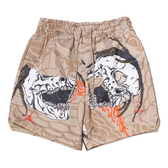Šortky Jordan Jordan x Travis Scott Crossover Skeleton Print Casual Shorts Béžová | CZ0167-247, 0