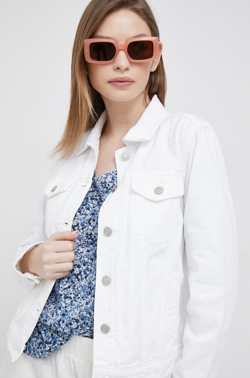 Bunda GAP Denim Jacket Biela | 551070.00OPTICWHI, 0