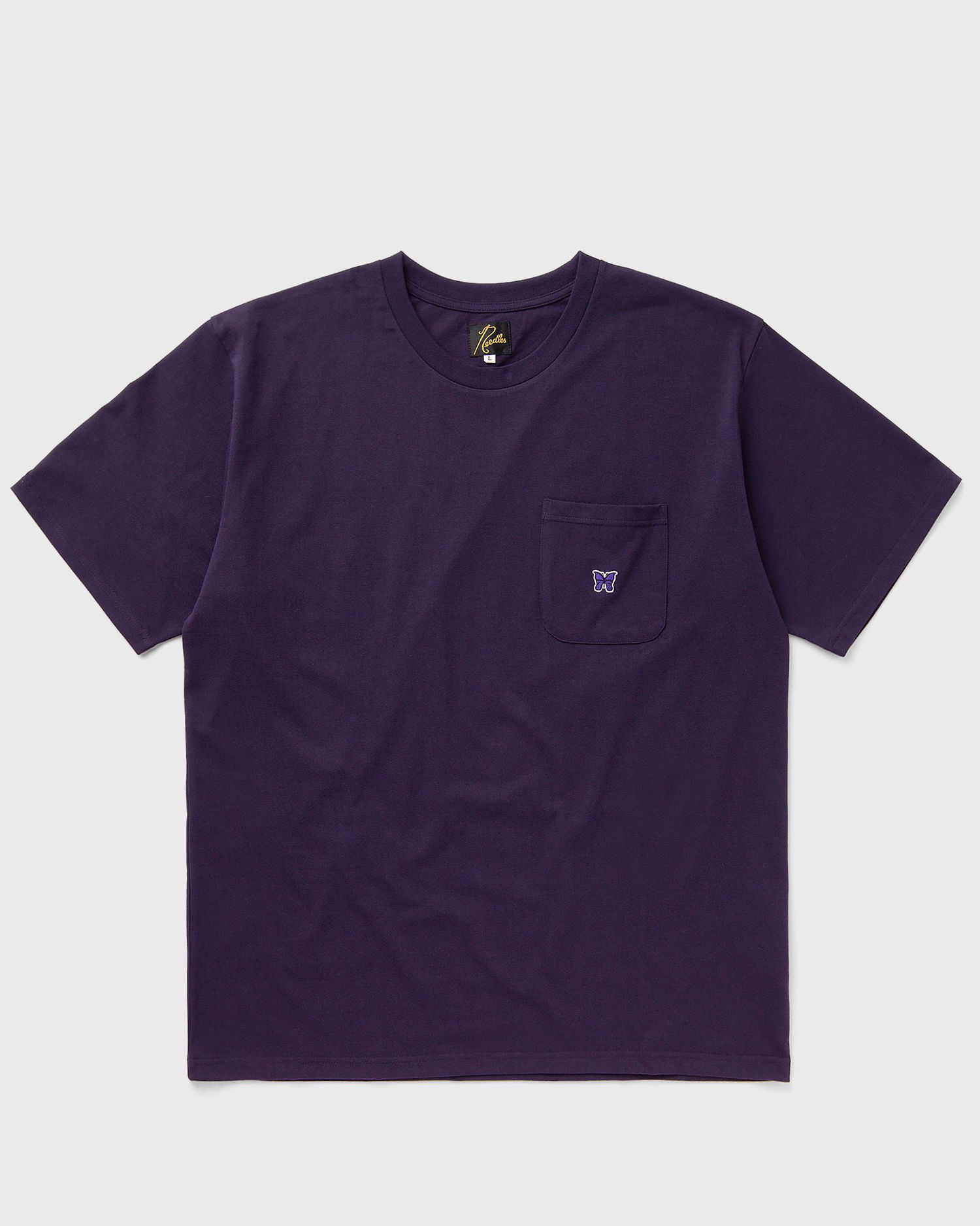 Tričko Needles Crew Neck Tee Poly Jersey Shortsleeves Fialová | PU308-B-EGGPLANT, 0