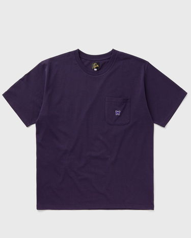 Tričko Needles Crew Neck Tee Poly Jersey Shortsleeves Fialová | PU308-B-EGGPLANT, 0