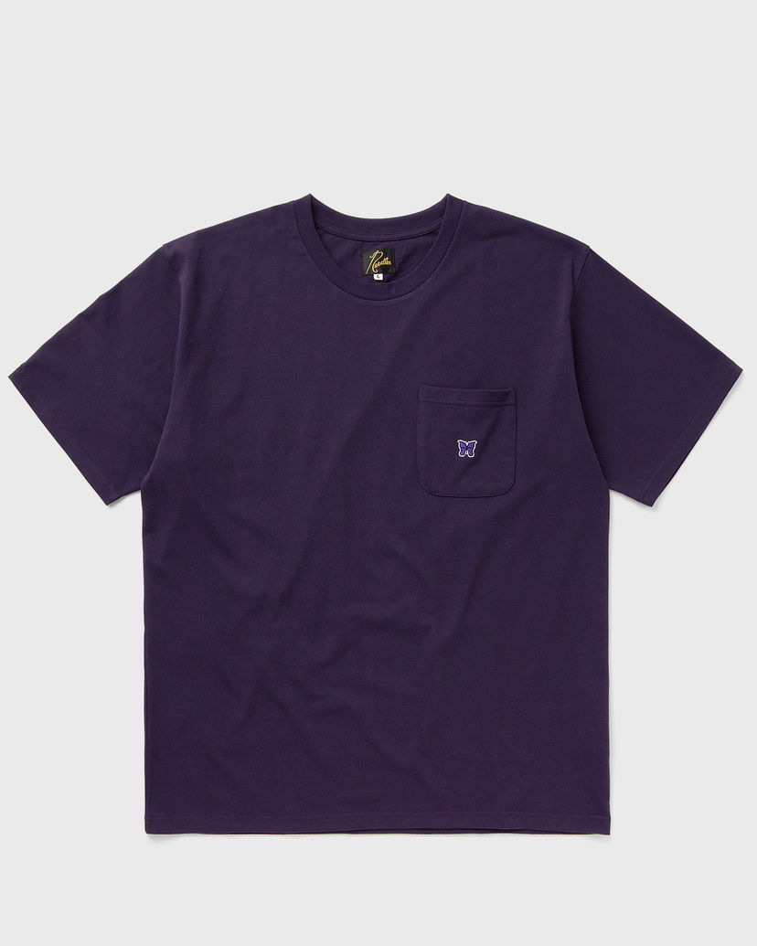 Tričko Needles Crew Neck Tee Poly Jersey Shortsleeves Fialová | PU308-B-EGGPLANT