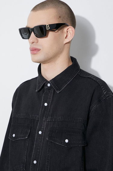 Košeľa BBC IceCream Icecream Running Dog Relaxed Denim Shirt Čierna | IC24149, 4