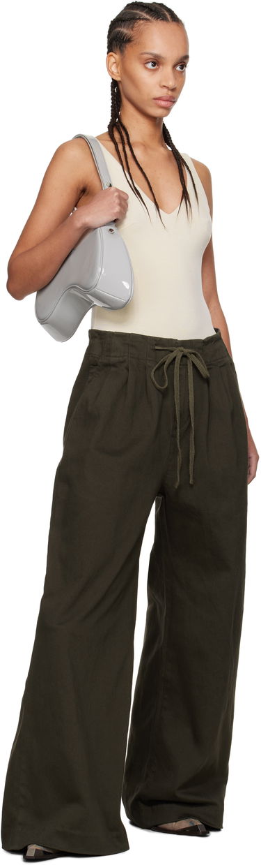 Nohavice Entire Studios Entire Studios Cinch Trousers Zelené | ES2546OL, 3