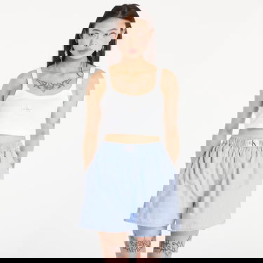 Crop Top CALVIN KLEIN Ribbed Cotton Bralette Top Bright White Biela | J20J223558 YAF, 0