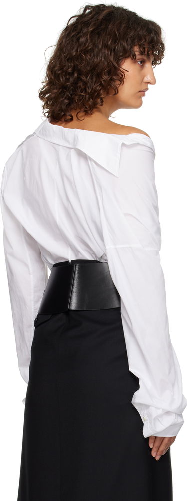 Košeľa Ann Demeulemeester Ann Demeulemeester Aida Metal Ring Belt Biela | 2402-U-BE20-LT128-099, 2