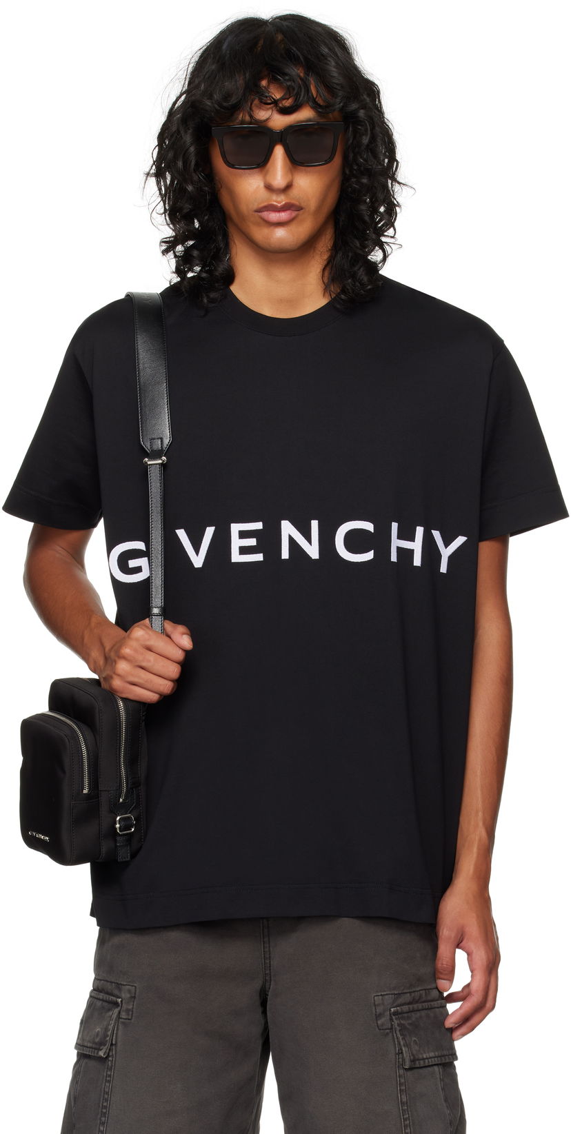 Tričko Givenchy 4G Oversized T-shirt Čierna | BM716N3YMG001