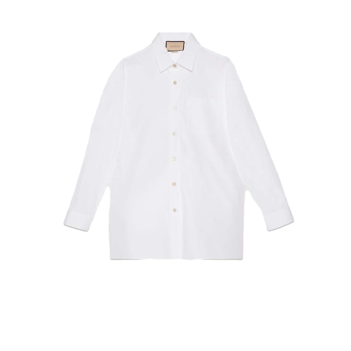 Košeľa Gucci Cotton Shirt Biela | 759790 ZAOXQ 9000, 0