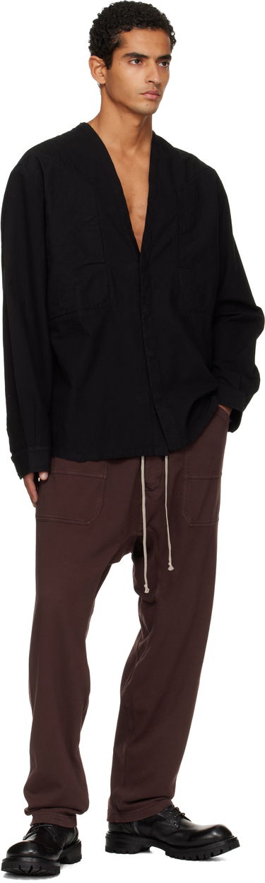 Košeľa Rick Owens Concordians Larry Jumbo Fogpocket Shirt Čierna | DU02E7298 CL, 3