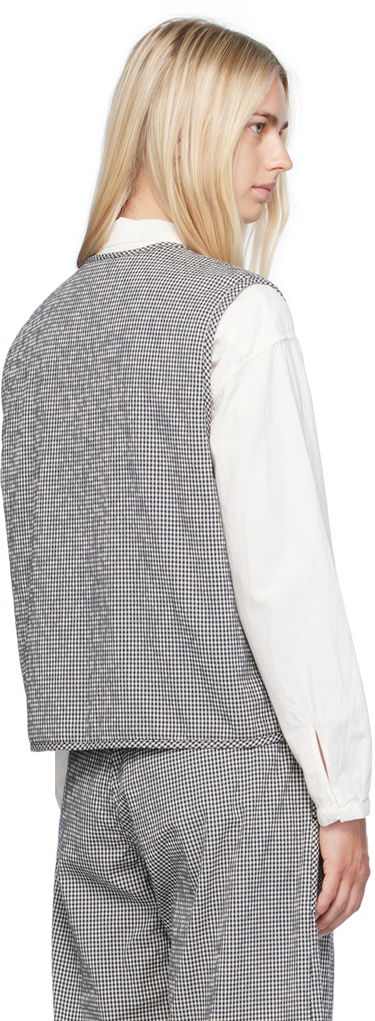 Vesta YMC YMC Jackie Reversible Gilet Vest Modrá | Q5WMB, 2