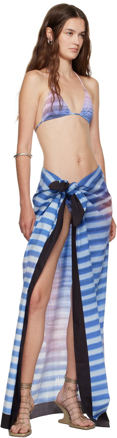Sukňa Jean Paul Gaultier Jean Paul Gaultier Printed Air Cover-up Maxi Skirt Modrá | 25/03-U-AC028-W036-565034, 3