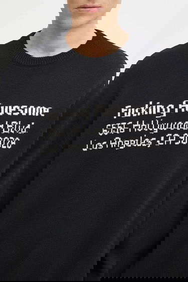 Sveter Fucking Awesome FA Hollywood Crewneck Sweater Čierna | PN20020-BLACK, 4