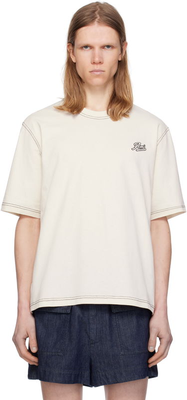 Tričko AMI AMI Paris Signature Cotton T-Shirt Béžová | HTS029.JE0118, 0