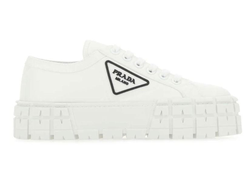 Tenisky a topánky Prada Double Wheel Sneakers White Black (W) Biela | 1E260MF0503LFX-F0009, 0