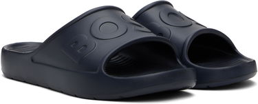 Tenisky a topánky BOSS Embossed Logo Pool Slides Navy | 50498207, 3