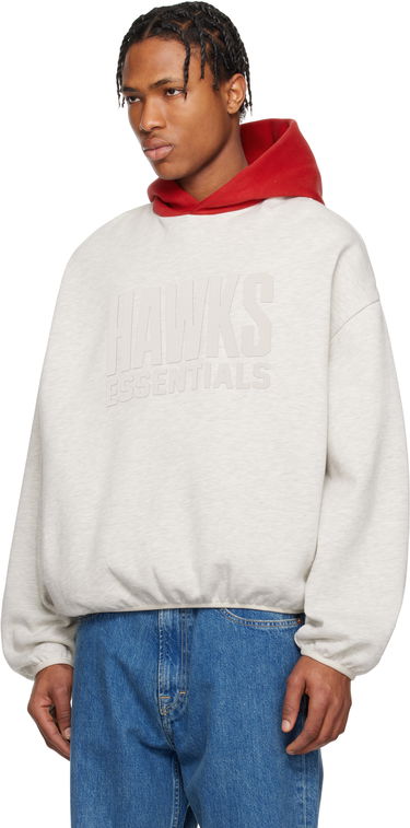 Mikina Fear of God ESSENTIALS NBA Hawks Pullover Hoodie Šedá | 192AL246509F, 3