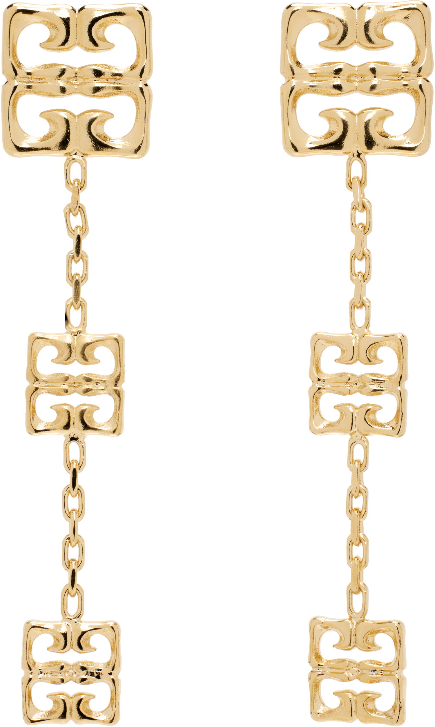 Náušnice Givenchy 4G Liquid Metal Drop Earrings Metalická | BF111NF003710, 0