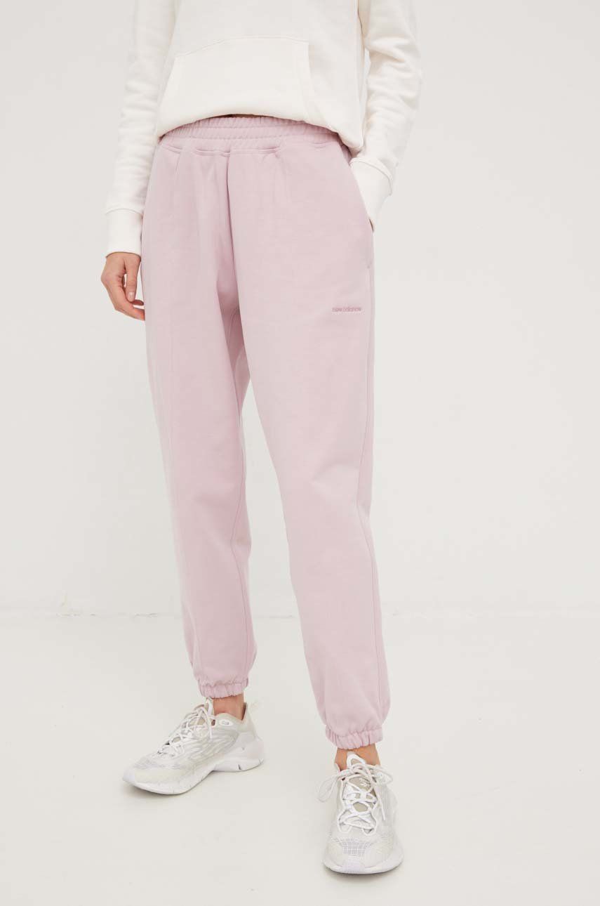 Tepláky New Balance sweatpatns Ružová | WP23553VSW, 0