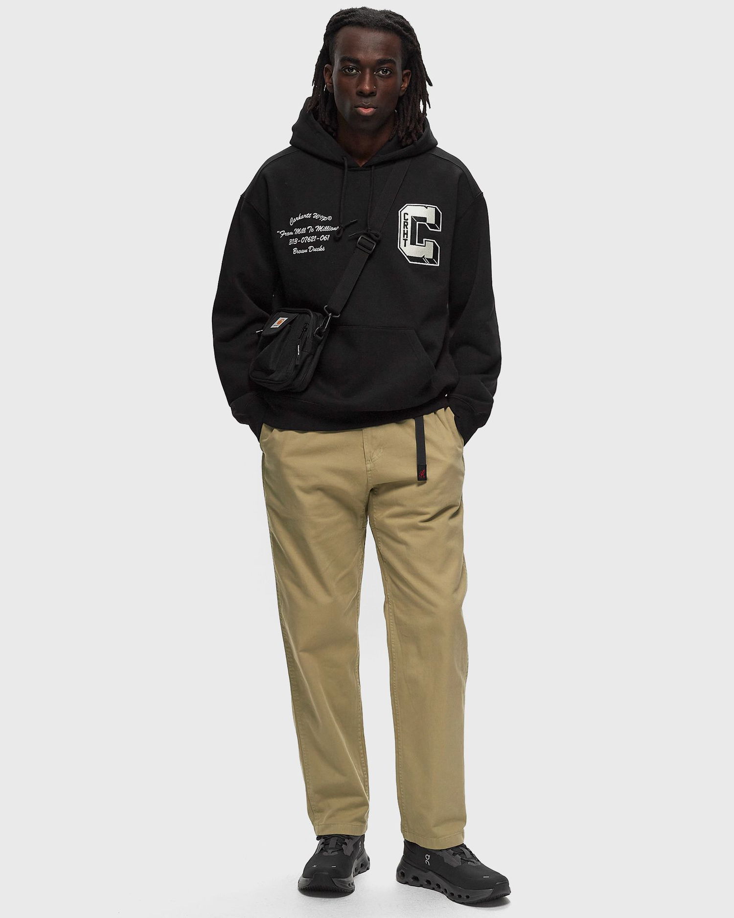 Mikina Carhartt WIP Hooded Brown Ducks Sweat Čierna | I033930-89.XX, 1