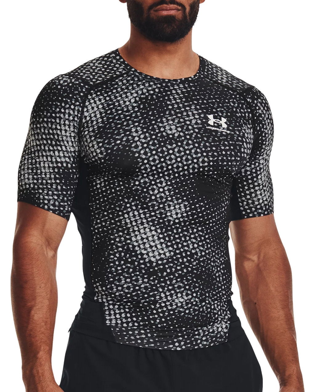 Tričko Under Armour HG Armour Printed Compression T-Shirt Čierna | 1373819-001, 0