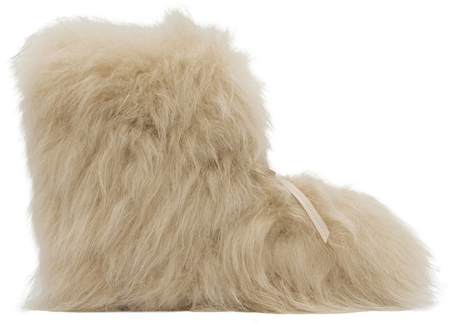 Oblečenie We11done We11done Fur Moccasin Boots Béžová | WD-AO2-24-459-W-BG, 0