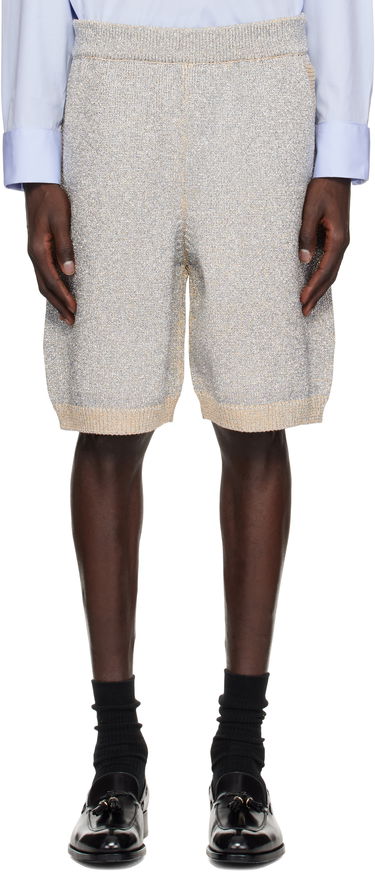 Šortky Dries Van Noten Dries Van Noten Metallic Knit Shorts Metalická | 251-021205-1710, 0