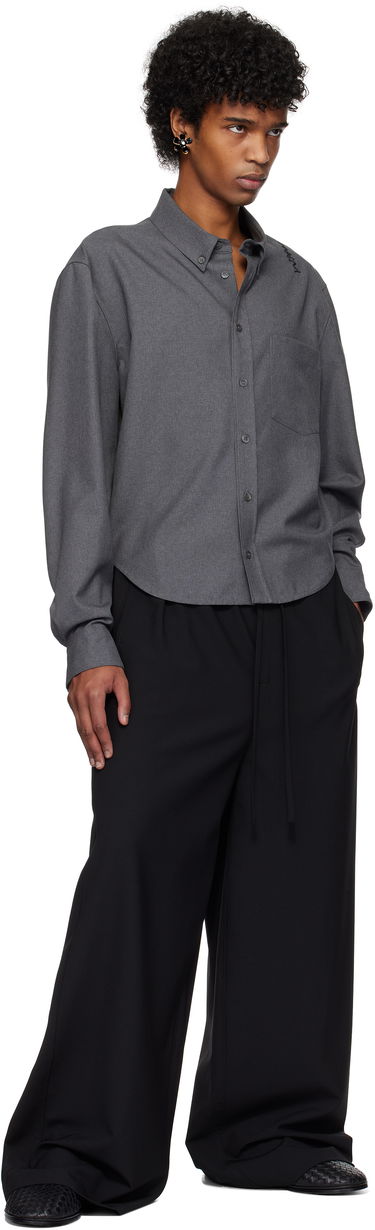 Nohavice Marni Marni Wool Wide-Leg Trousers Čierna | PUMU0290A1 UTP771, 3