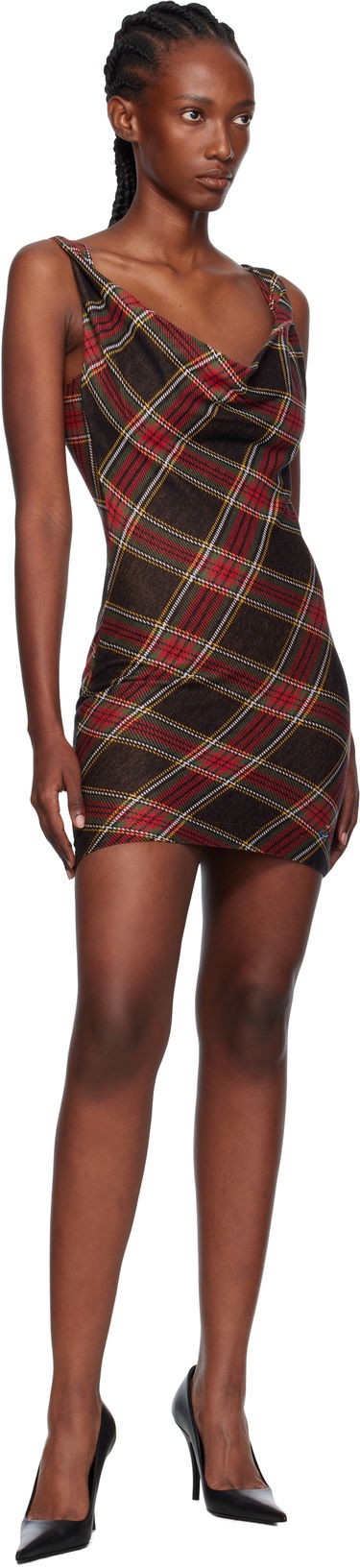 Šaty Vivienne Westwood Vivienne Westwood Anna Plaid Pencil Minidress Rôznofarebný | 1601004T-J009T-, 3