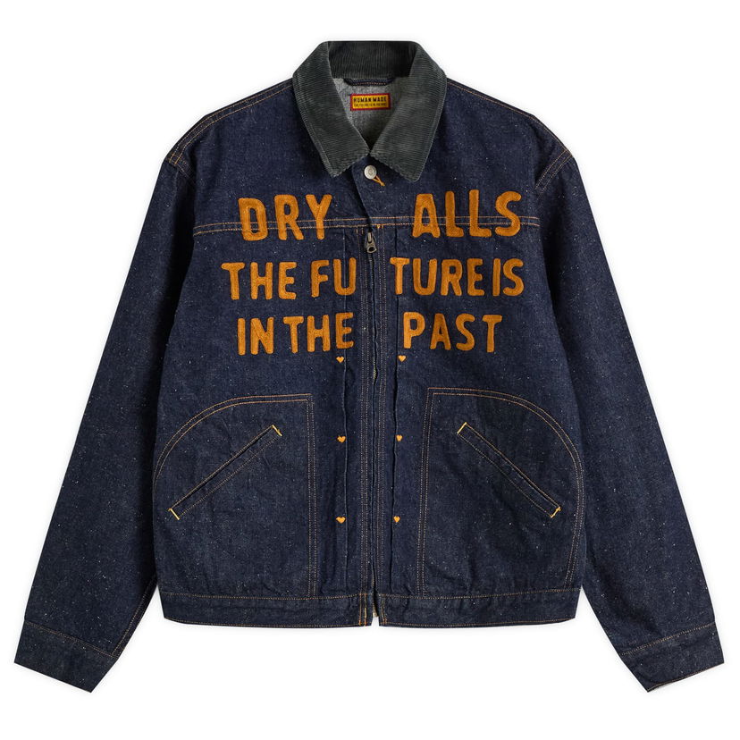 Bunda Human Made Zip Denim Work Jacket Navy | HM30JK005-IND