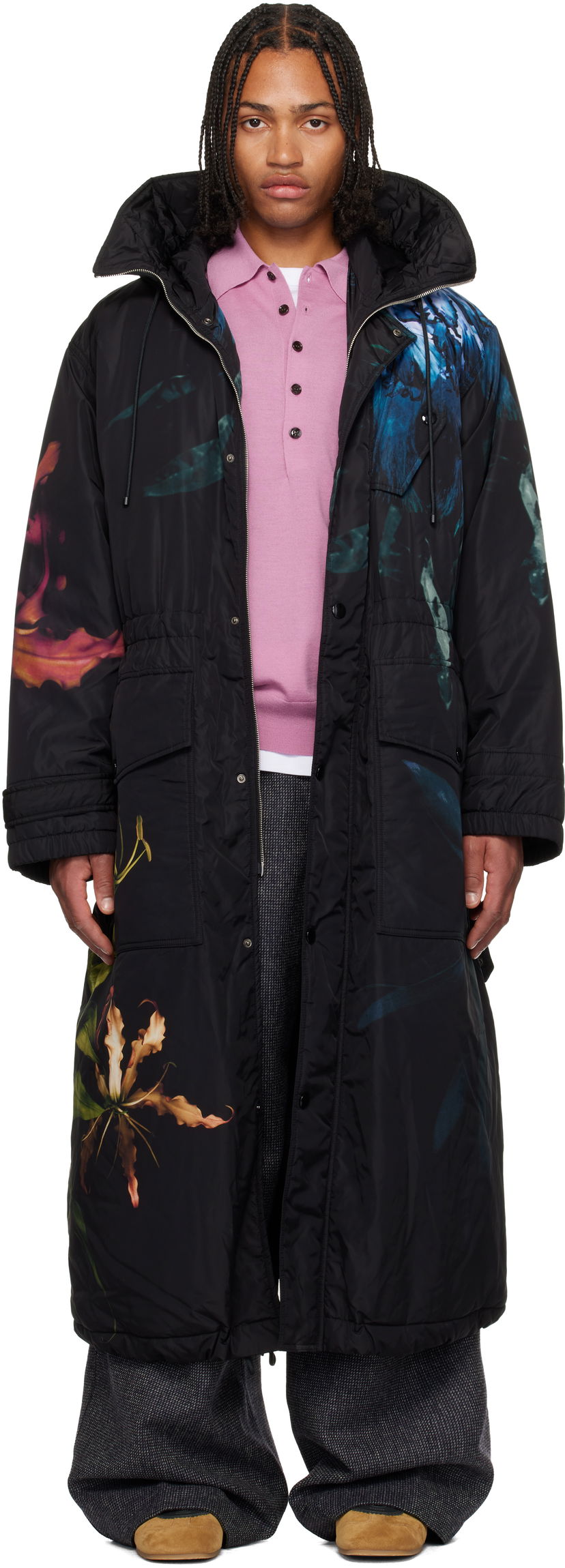 Parka Dries Van Noten Dries Van Noten Printed Nylon Parka Rôznofarebný | 252-020584-2084