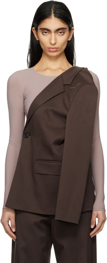 Bunda Maison Margiela MM6 Maison Margiela Twist Suit Blazer Hnedá | S52BN0141 S47848, 0
