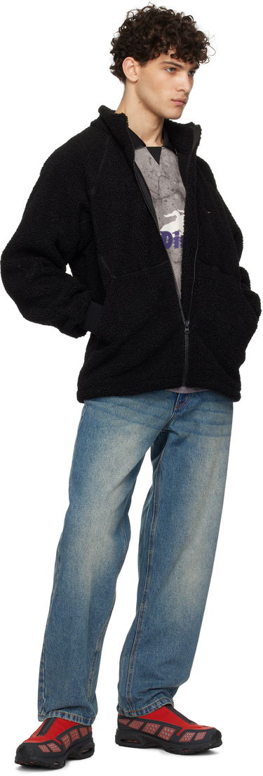Mikina Dime Sherpa Zip Fleece Jacket Čierna | DIMEHO246BLK, 3