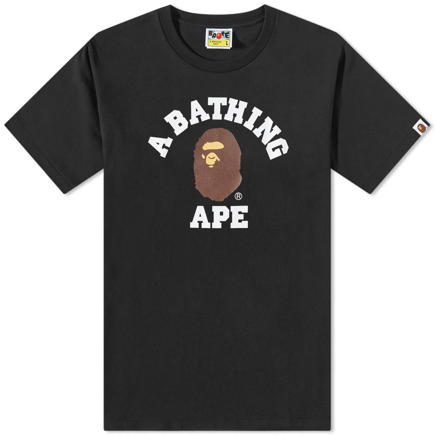 Tričko BAPE Classic College T-Shirt Black Čierna | 001TEJ301001M-BLK, 0