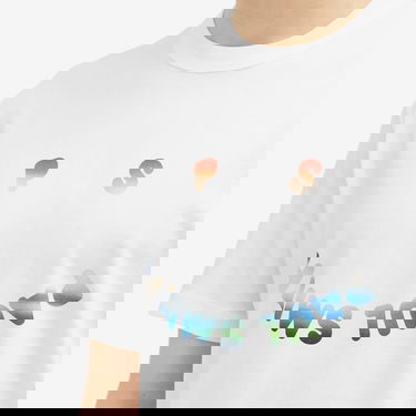 Tričko Paul Smith Paul Smith PS Happy T-Shirt, Size M Biela | M2R-965XE-N22116-01, 4