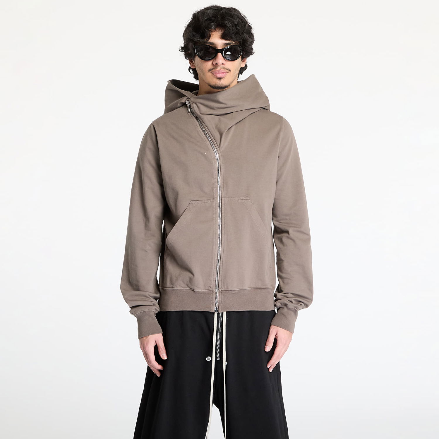 Mikina Rick Owens Rick Owens DRKSHDW Mountain Hoodie Hnedá | DU01E3286 RIG 34, 0