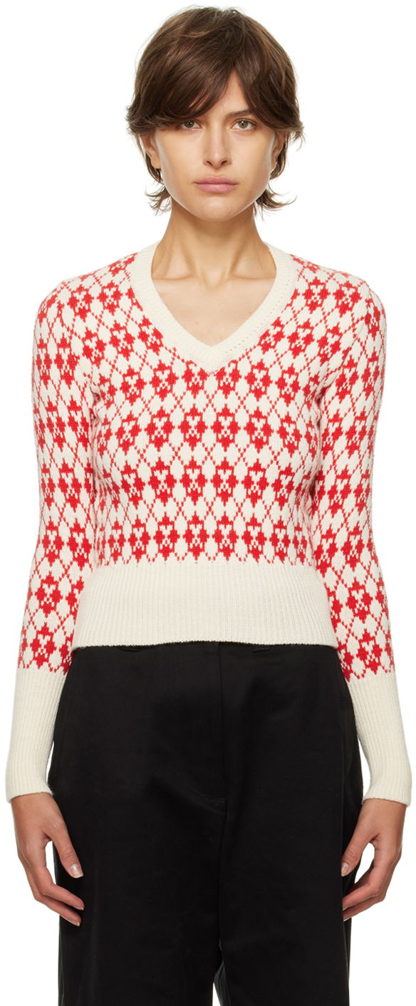 Sveter AMI Sweater Červená | FKS230.030, 0