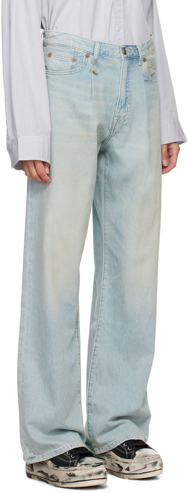 Džínsy R13 R13 Damon Pleated Wide Leg Jeans Modrá | R13W3147-D897A, 1