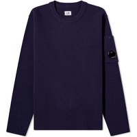 Lens Lambswool Crew Knit "Total Eclipse"