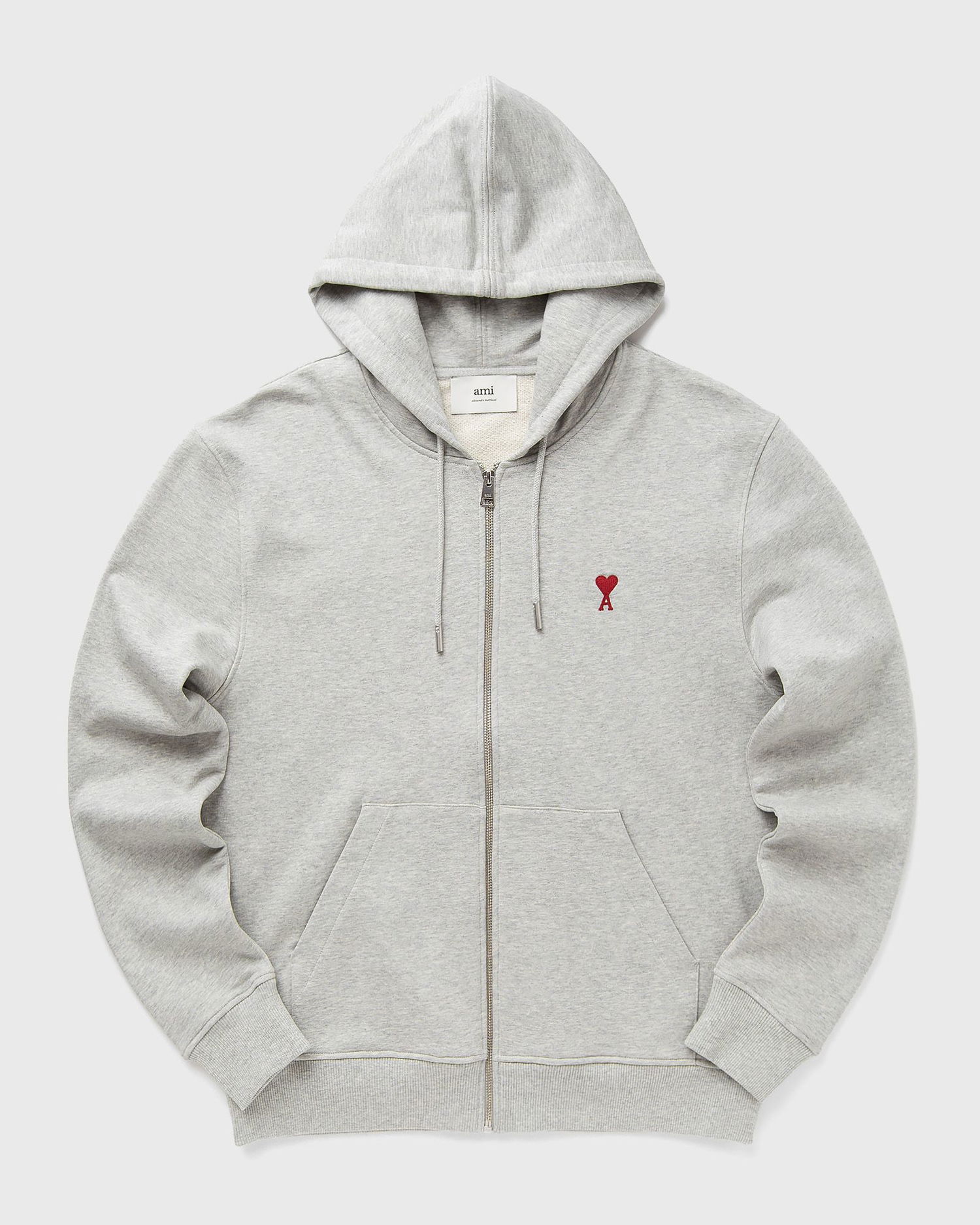 Mikina AMI AMI Paris Classic Ami de Coeur Zip Hoodie XXL Šedá | BFUSW435.730-0951, 0