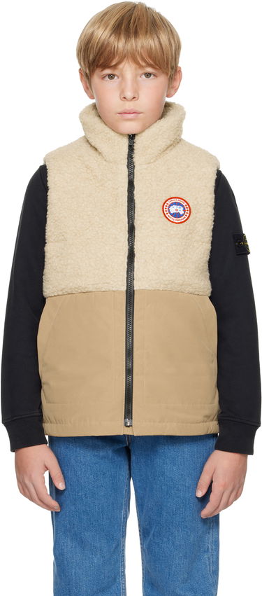 Vesta Canada Goose Kids Kids Beige Elora Down Vest Béžová | 4580Y, 0