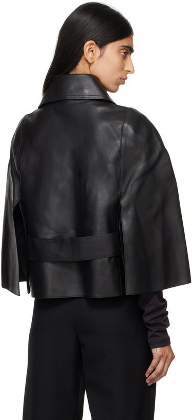 Vesta TOTEME Double Leather Cape Vest Čierna | 244-WRO0152-LE0056, 2
