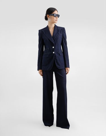 Bunda Dolce & Gabbana Dolce & Gabbana Turlington Single-Breasted Denim Jacket Modrá | F29Z8DG8MR3S9001, 1