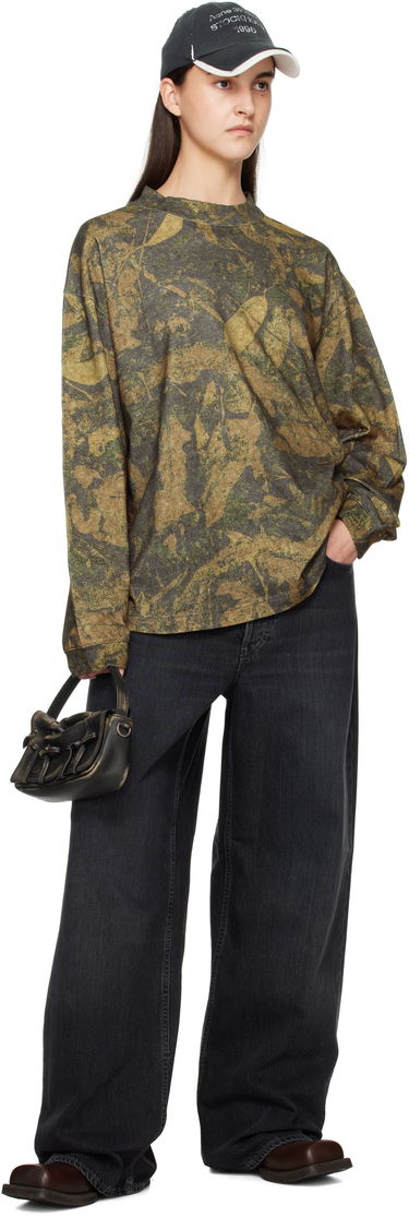 Tričko Acne Studios Acne Studios Camo Crew Neck T-shirt Zelené | CL0317-, 3
