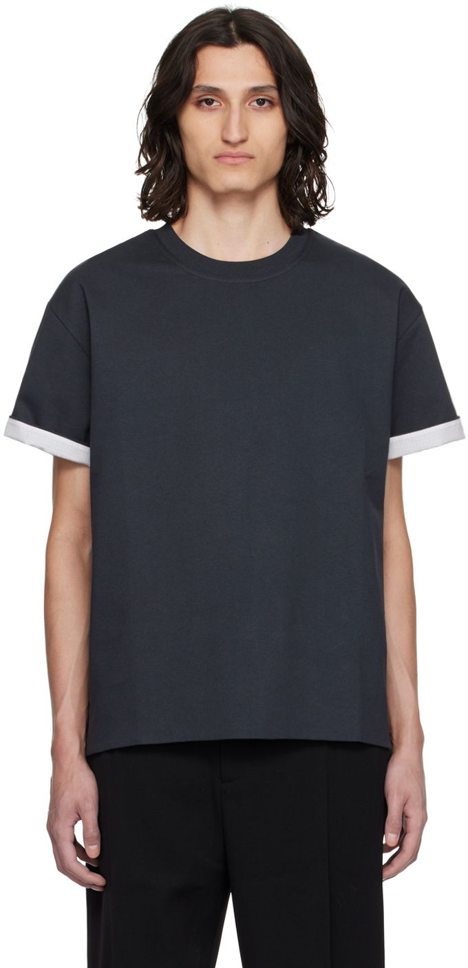 Tričko Bottega Veneta Double Layer T-Shirt Šedá | 754683V41U0, 0