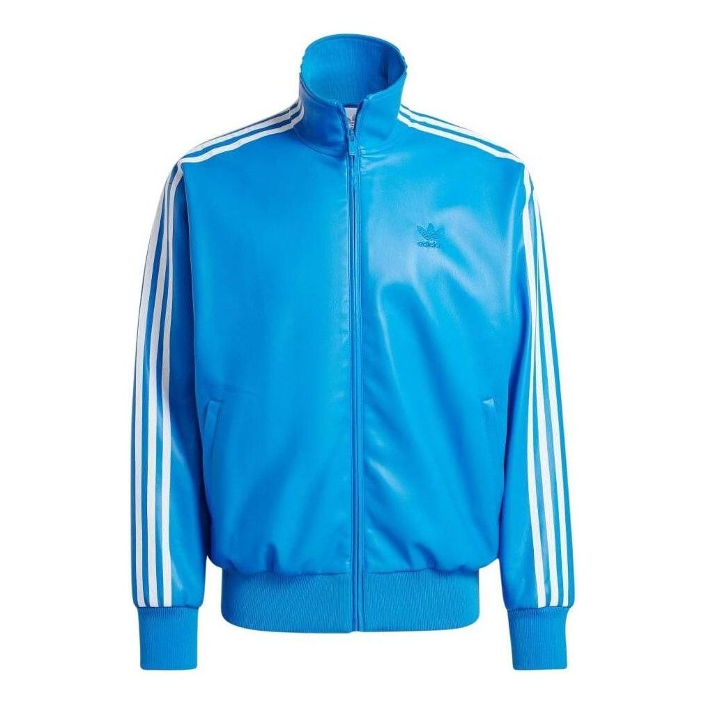 Bomber bunda adidas Originals Firebird Adicolor Three Stripes Loose Synthetic Jacket Modrá | IZ4035, 0